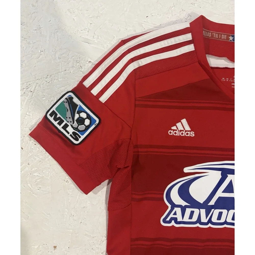 Adidas FC Dallas Soccer Jersey Youth Boys M 2014/15 Red MLS Football Kids